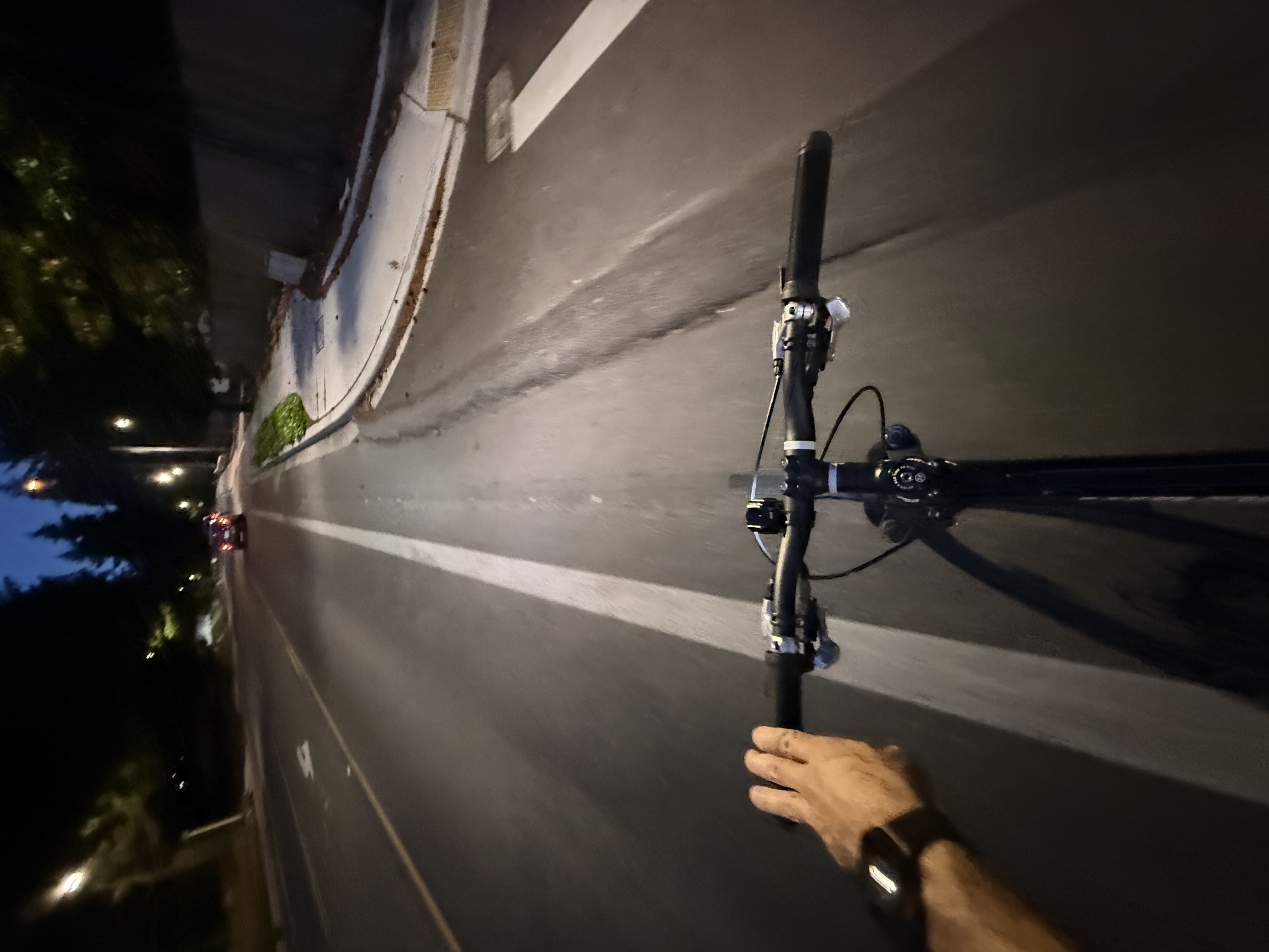 Night bicycle ride to chambers bay park — activity photo