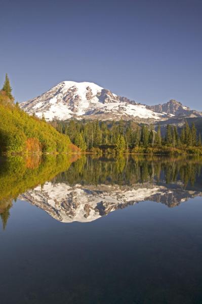 Bench and Snow Lake